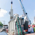 Edesur fortalece el servicio eléctrico en San Cristóbal con nuevo transformador en subestación Madre Vieja